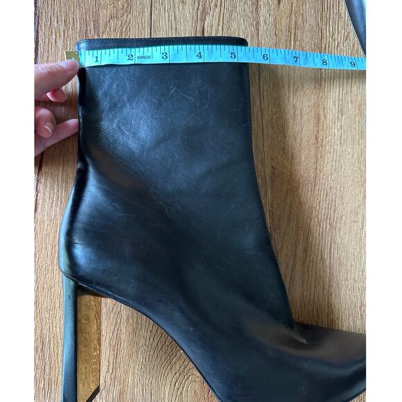 Donna Karan Black Leather Mid Calf Boots Size 8.5 - Picture 7 of 7